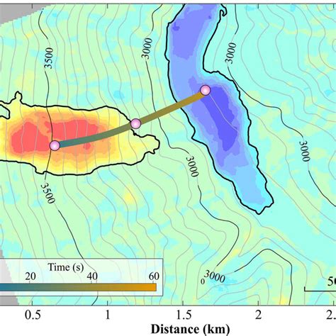 Reconstructed Horizontal Trajectory Of The Baige Landslide From The