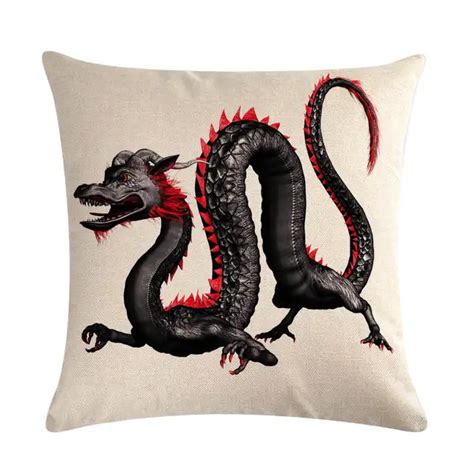 The Latest Dragon Pattern Homerdecor Cushion Cover Throw Pillowcase