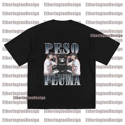 [black] Peso Pluma T Shirt Peso Pluma Homage Graphic Tee Peso Pluma Fan Made Merch Unisex