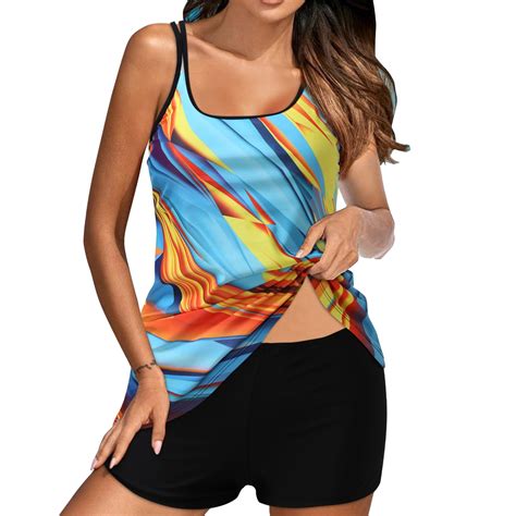 WILLBEST Bikini Tops Women Plus Size Bikini Swimwear Tankini Digital