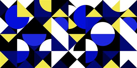 Abstract Geometric Blue and Yellow Background 957642 Vector Art at Vecteezy