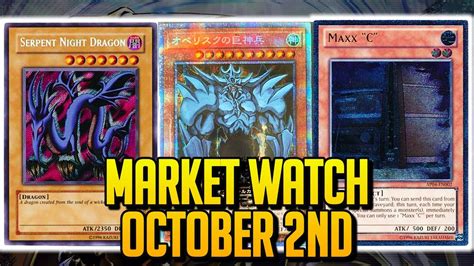 Yu Gi Oh MARKET WATCH October 2nd YouTube