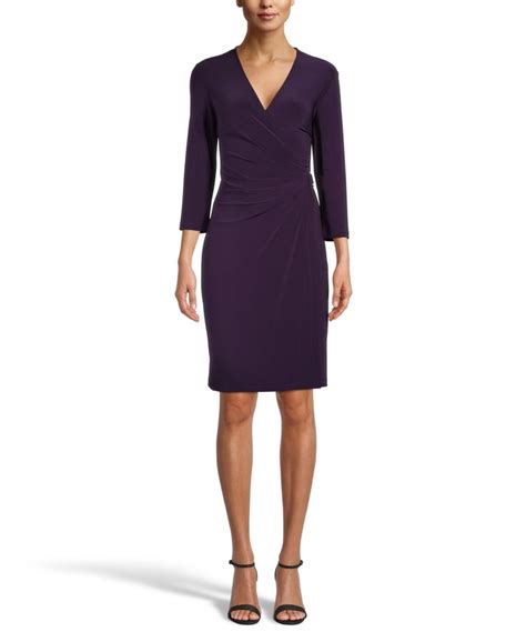 Anne Klein Signature Faux Wrap Dress Macys Wrap Dress Faux Wrap