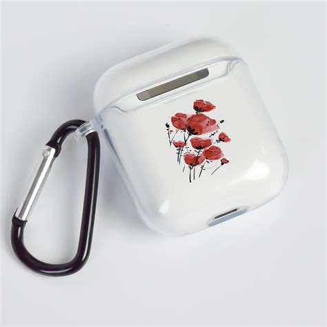 Poppy Flowers Airpods Pro Case Clear Airpod 1 2 Pro Case Etsy