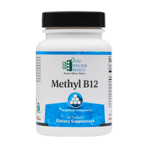 Methyl B12 60 Tabs By Orthomolecular Ipm Supplements