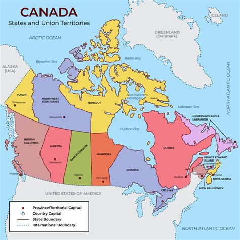 Detailed Map of Canada 19932076 Vector Art at Vecteezy