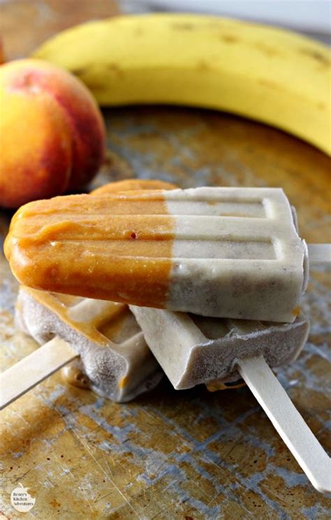 Peach And Banana Frozen Fruit Bars Lukas Holder