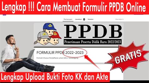 Cara Membuat Formulir Ppdb Online Menggunakan Google Form Dan Eroppa