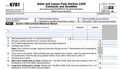 Irs Form Walkthrough Gains And Losses From Section Contracts