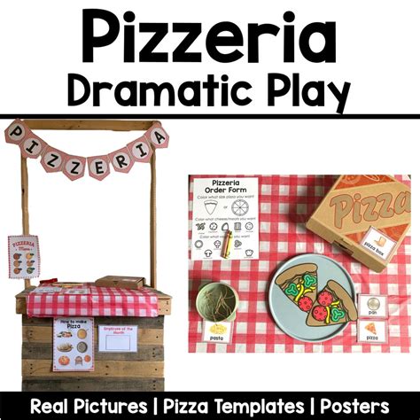 Printable Pizza Shop Dramatic Play Preschool Sensory Play Elementary