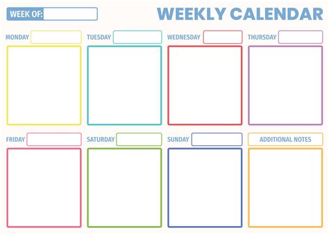 Weekly Calendar Pages - 10 Free PDF Printables | Printablee