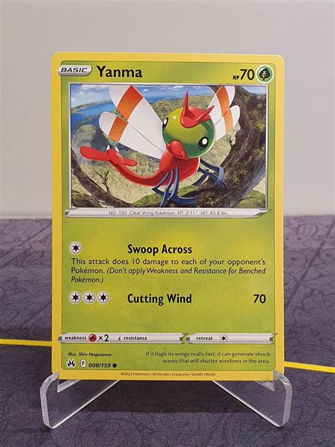 Yanma 008159 Crown Zenith Pokémon Kort Köp På Tradera 589509079