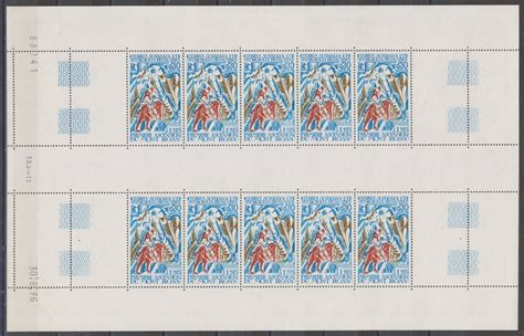 TAAF Mont Ross Yt 61 Neuf En Feuillet De 10 Timbres De 1976