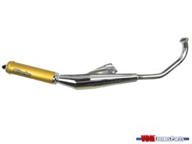 Exhaust Biturbo Chrome Tomos Streetmate Revival Exhaust Parts