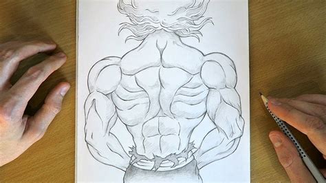 How To Draw Yujiro Hanma Demon Back Anime Muscles Drawing Tutorial Baki The Grappler 🗿