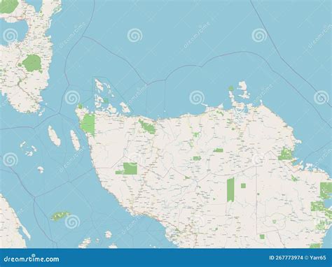 Northern Samar Philippines Osm No Legend Stock Illustration