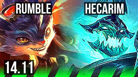 Rumble Vs Hecarim Jgl Games Godlike Na Grandmaster