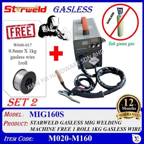 M M Starweld Mig S Skill Gasless Welding Machine Mig Gas