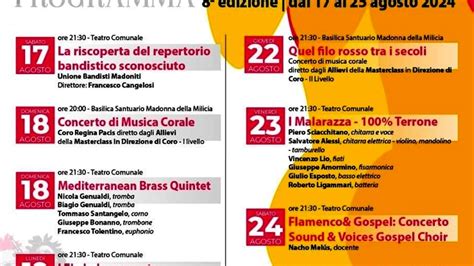 Settimana Della Musica Vocale E Strumentale Ad Altavilla Milicia Dal 17