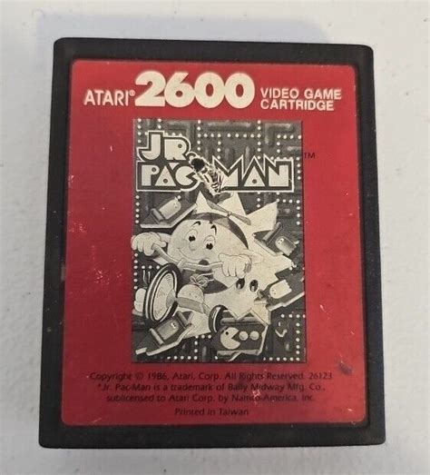 Jr Pac Man 1986 Pacman Atari 2600 Cartridge Game EBay