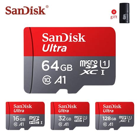 SanDisk cartão micro sd 128 gb classe cartão de memória 10 32 gb 64 16