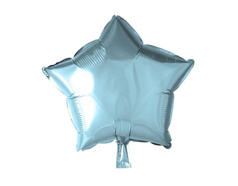 Heliumballon Star Hellblau Cm Leer Partywinkel