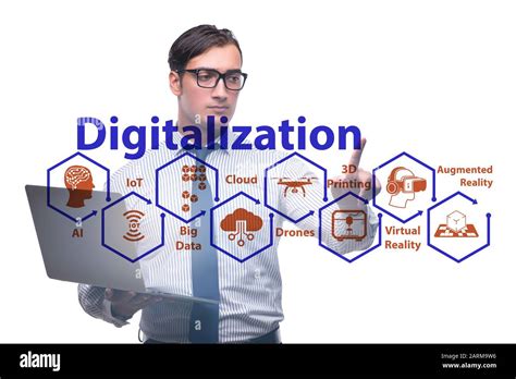 The Digital Transformation And Digitalization Technology Concept Stock