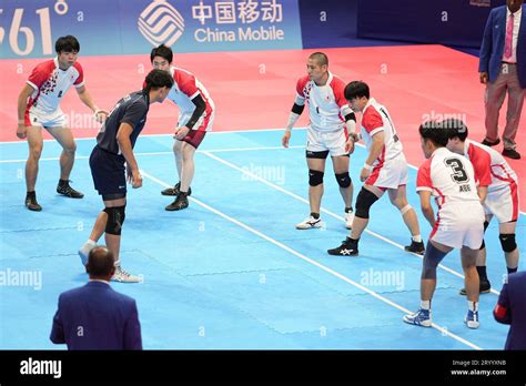 Hangzhou China 3rd Oct 2023 Japan Team Group JPN Kabaddi Men S