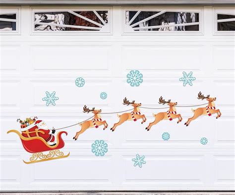 Amazon Whaline Merry Christmas Garage Decoration Magnet Stickers