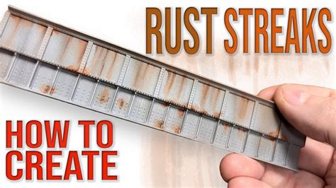 How To Create Rust Streaks Weathering Model Railway Youtube