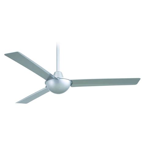 Modern Ceiling Fan Without Light in Silver Finish | F833-SL ...