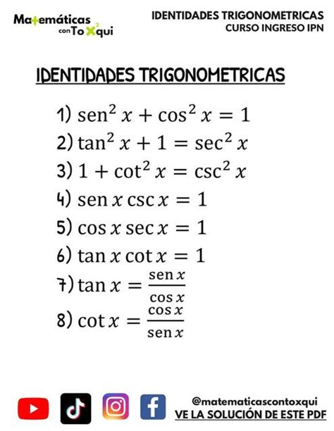 Identidades Trigonométricas Fernanda De La Garza Udocz