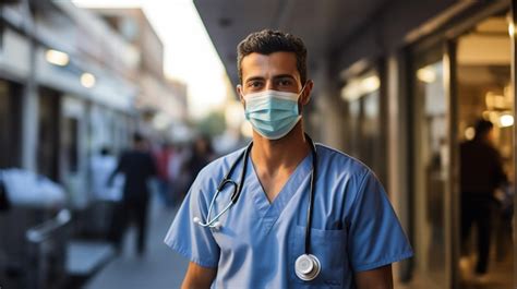 Un médecin asiatique portant un bouclier facial et un costume d