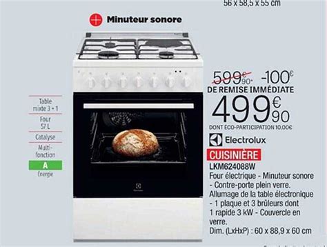 Promo Cuisinière Electrolux chez Extra iCatalogue fr