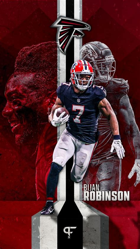 Mobile Phone Wallpaper Of Atlanta Falcons Rb Bijan Robinson Atlanta