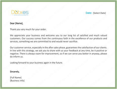 Customer Thank You Letter - 5 Best Samples and Templates