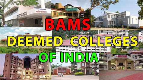 Top Deemed Bams Colleges In India Bams Admission With Low Marks