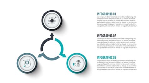 Infograf A De Ciclo Con Plantilla De C Rculo Y Flechas Con Opciones