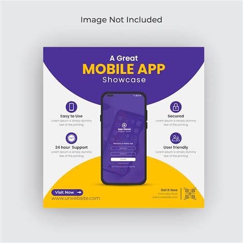 Premium Vector Mobile App Promotion Social Media Post Instagram