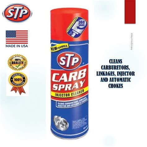 STP CARB SPRAY INJECTOR CLEANER CLEANS CARBURETORS LINKAGES