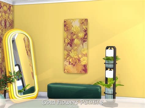 Gold Flowers Painting The Sims 4 Build Buy Curseforge