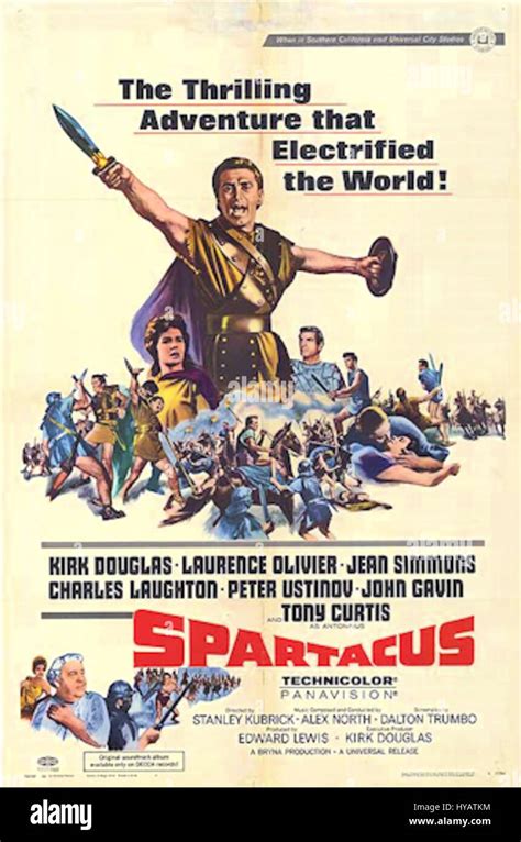 Spartacus 1960 poster Stock Photo - Alamy