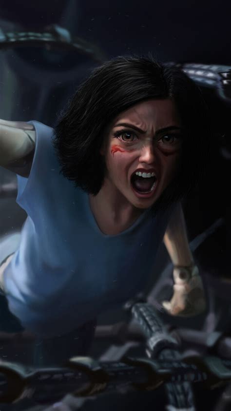 2160x3840 Alita Battle Angel Fan Art Sony Xperia X,XZ,Z5 Premium ,HD 4k ...