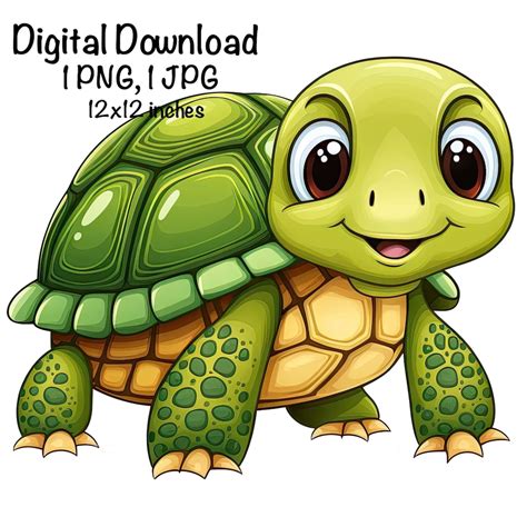 Turtle Cute Turtle Clipart Forest Animals Turtle Png For Kids