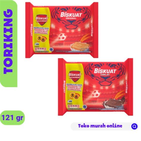 Jual BISKUIT BISKUAT ORIGINAL DAN COKLAT 121gram Shopee Indonesia