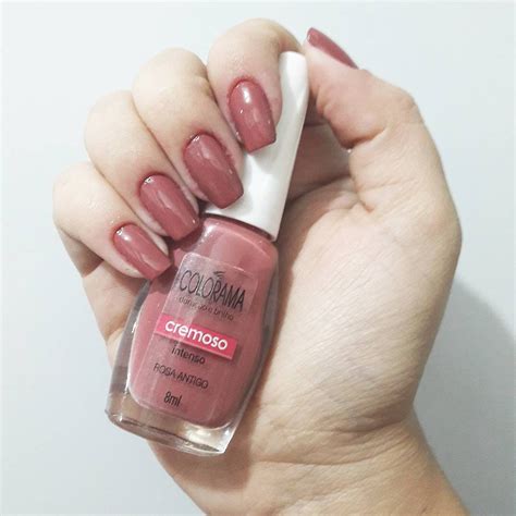 Esmalte Da Colorama Cor Rosa Antigo Insta Passandobase Nail Polish