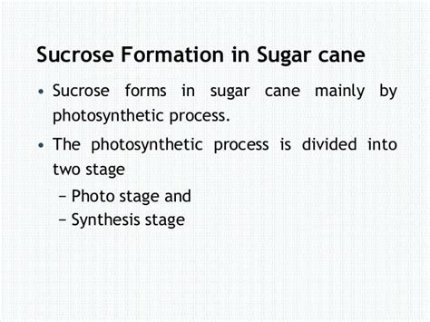 Photosynthesis process, Sucrose formation