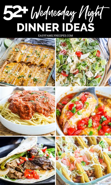 52+ Easy Wednesday Night Dinner Ideas in 2024 | Dinner recipes, Quick
