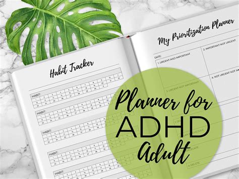 Adhd Planner For Adults 20 Pages Instant Download Etsy