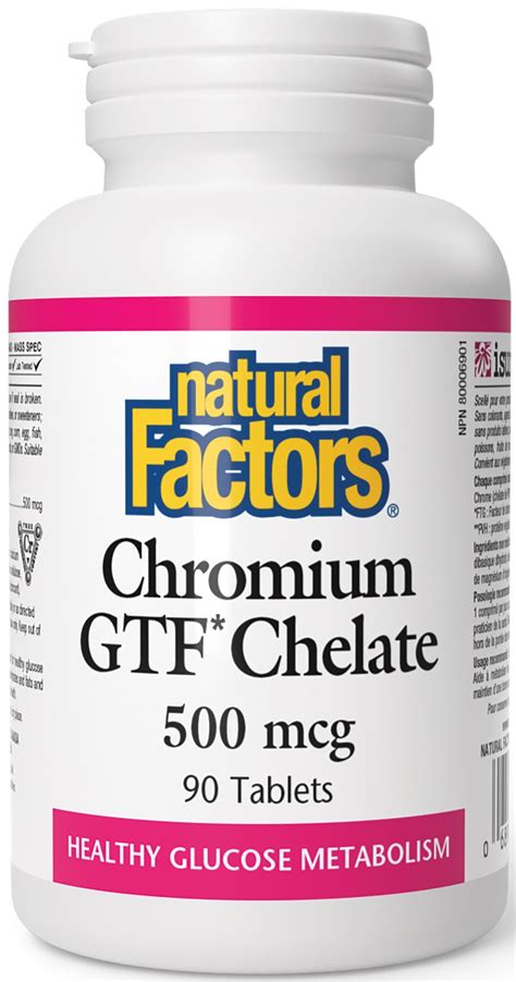 Chromium Gtf Chelate Mcg Natural Factors Ozone Bg